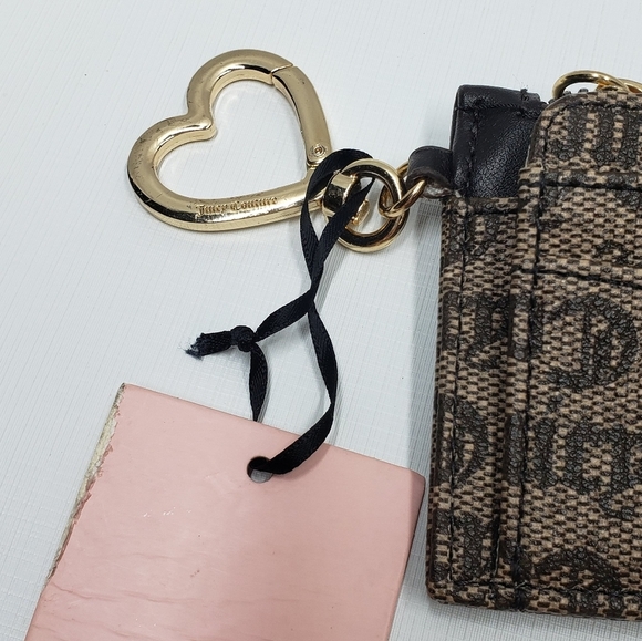 New Juicy Couture Wallet My Heart Will Go On Status Taupe Brown - Picture 5 of 15